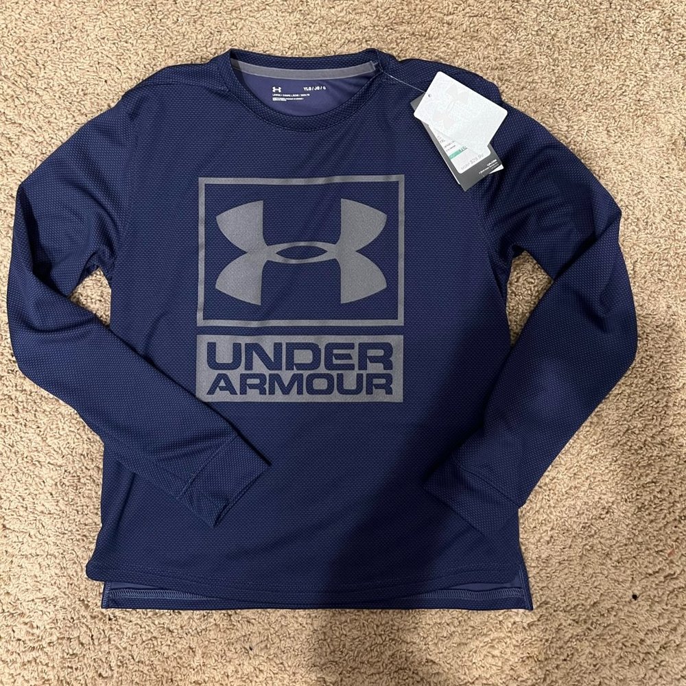 NWT Under Armour Long Sleeve Dri-fit YLG/JG/G